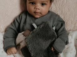 Schnuffeltuch Mit Sensorischen Labels - Peach Blush -Boo Poo Schnuffeltuch 2 3