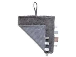 Schnuffeltuch Mit Sensorischen Labels - Storm Grey