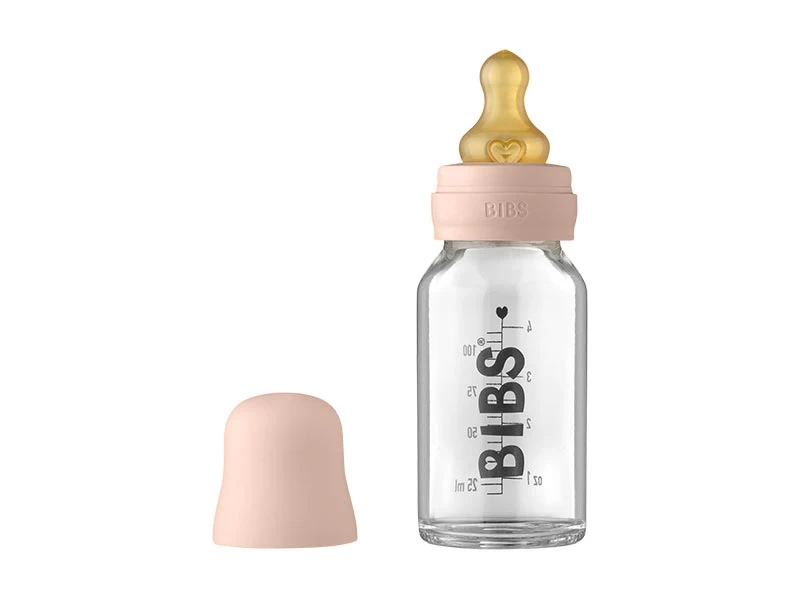 BIBS Baby Glasflasche Set - Blush 110ml 1 BIBS Baby Glasflasche Set - Blush 110ml