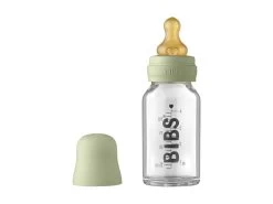 BIBS Baby Glasflasche Set - Sage 110ml