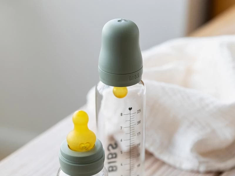 BIBS Baby Glasflasche Set - Sage 225ml 6 BIBS Baby Glasflasche Set - Sage 225ml – Bild 6