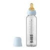 BIBS Baby Glasflasche Set - Baby Blue 225ml