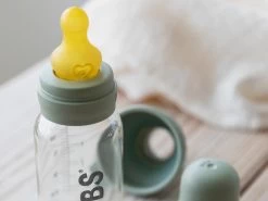 BIBS Baby Glasflasche Set - Ivory 110ml -Boo Poo babyflasche glas bibs 3 2