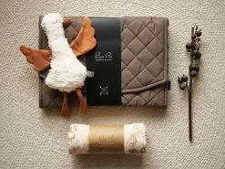 Geschenkset Zur Geburt - Wickelunterlage Nutmeg