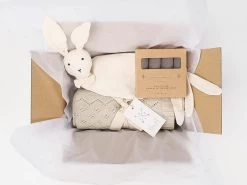 Baby Geschenkset - Pointelle Sable -Boo Poo babygeschenkt pointellesable 1