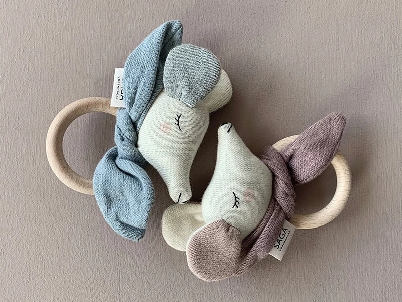 SAGA Beißring Maus Ganti - Fawn 4 SAGA Beißring Maus Ganti - Fawn – Bild 4