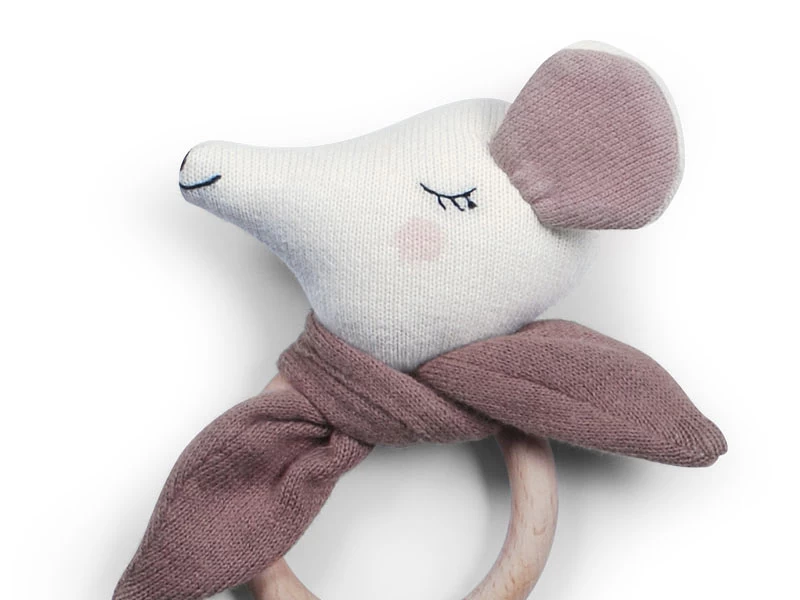 SAGA Beißring Maus Ganti - Fawn 2 SAGA Beißring Maus Ganti - Fawn – Bild 2