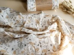 Pucktuch GOTS 120x120 - Bois De Fées -Boo Poo gots spucktuecher biobaumwolle ls12 1