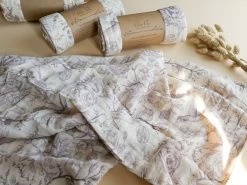 Spucktuch GOTS 80x80 - Colibri -Boo Poo gots spucktuecher biobaumwolle ls4 1