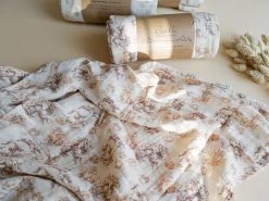 Spucktuch GOTS 80x80 - Fleur Dorée -Boo Poo gots spucktuecher biobaumwolle ls9 1