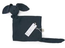 Geschenk Zur Geburt - Windeltasche Paris -Boo Poo hasen kuscheltuch midnight 1