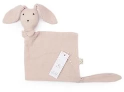 Schnuffeltuch Hase Aus Musselinstoff - Misty Rose