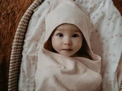 Kapuzenhandtuch GOTS Biobaumwolle - Storm Grey -Boo Poo kapuzenhandtuch peachblush ls2