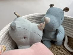 Maileg Kuscheltier Nashorn - Chocolate -Boo Poo maileg hippo rhino 3 1 2