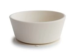 Mushie Silikonschüssel Mit Sauger - Ivory