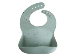 Mushie Silikonlätzchen - Cambridge Blue Confetti