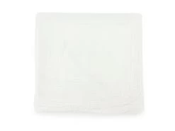 Musselindecke Mit Häkelrand Cream