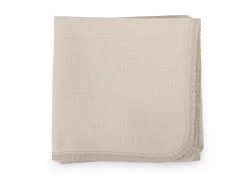 Musselindecke Mit Häkelrand Fawn