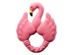 Beißring Naturkautschuk Flamingo