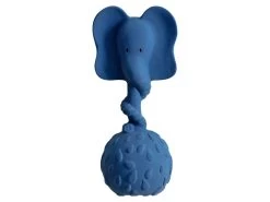 Rassel Naturkautschuk Elephant - Dunkelblau