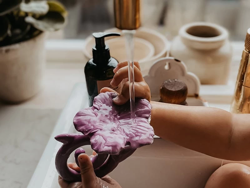 Beißring Hawaii Flower - Purple 2 Beißring Hawaii Flower - Purple – Bild 2