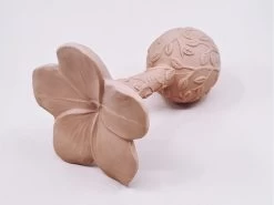 Beißring Rassel Plumeria - Mauve -Boo Poo natruba plumeria rattle 3