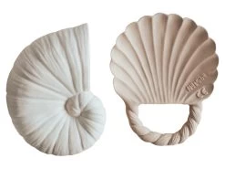 Badeset Beißring Muscheln - Beige Ivory