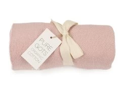 Baby Strickdecken, GOTS Biobaumwolle - Neo Primrose