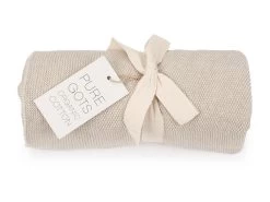 Baby Strickdecken, GOTS Bioaumwolle - Neo Sable