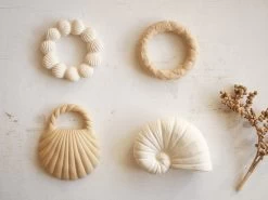 Badeset Beißring Muscheln - Beige Ivory -Boo Poo ocean ls