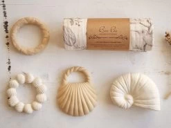 Beißring Rassel Seahorse - Sand -Boo Poo ocean ls2