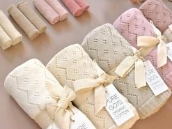 Baby Strickdecken Pointelle Primrose 8 Baby Strickdecken Pointelle Primrose -Boo Poo pointelle strickdecke ls3 3