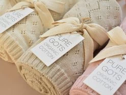 Baby Strickdecken Pointelle Natural -Boo Poo pointelle strickdecke ls4 2