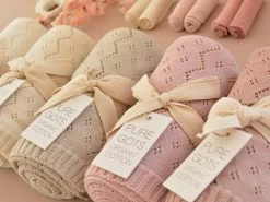 Baby Strickdecken Pointelle Mauve 8 Baby Strickdecken Pointelle Mauve -Boo Poo pointelle strickdecke ls5