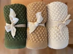 Baby Strickdecken Popcorn Honey -Boo Poo pop babydecken 1