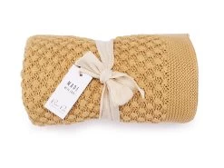 Baby Strickdecken Popcorn Honey