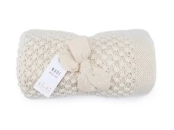 Baby Strickdecken Popcorn Natural