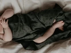 Mulltuch 120x120 - Dark Green -Boo Poo pucktuch darkgreen 1