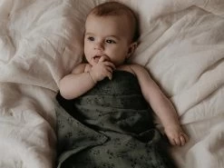 Mulltuch 120x120 - Dark Green -Boo Poo pucktuch darkgreen 2