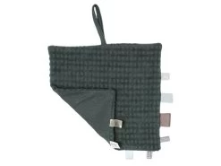 Schnuffeltuch Mit Sensorischen Labels - Dark Green