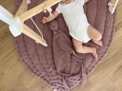 Spieldecke, Babyunterlage Leaf - Mauve -Boo Poo spielmatte 5 3