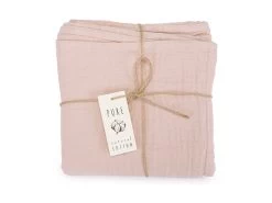 Musselintuch 110x110 - Misty Rose