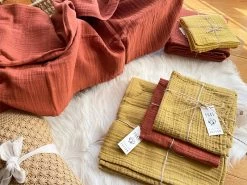 Musselintuch 110x110 - Smoke Mustard -Boo Poo spucktuch 50 mustard 3