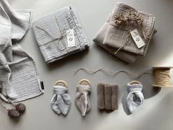 Musselintuch 110x110 - French Grey -Boo Poo spucktuch cig 6