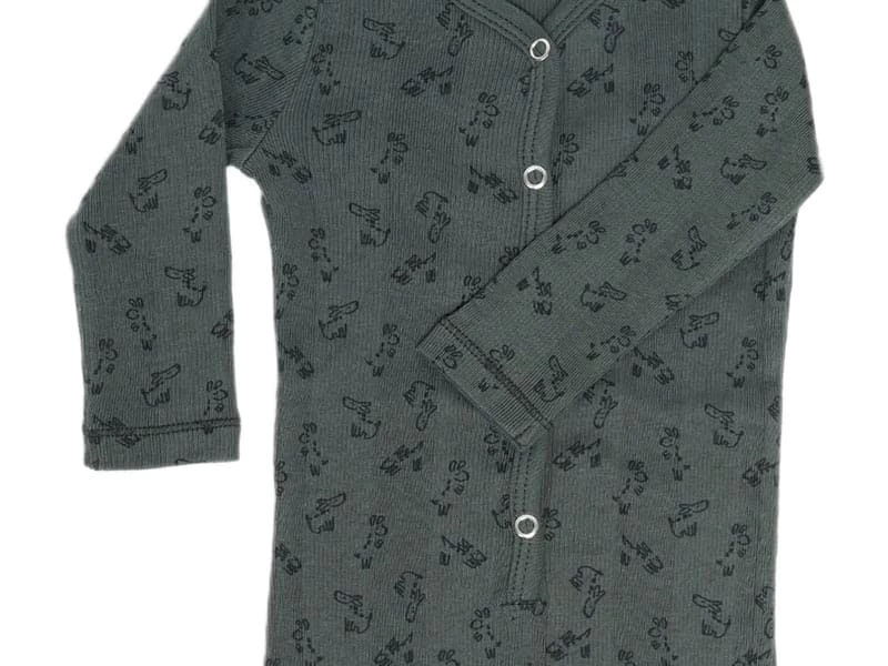 Strampler Aus Biobaumwolle - Dark Green 3 Strampler Aus Biobaumwolle - Dark Green – Bild 3