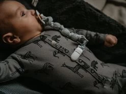 Strampler Aus Biobaumwolle - Storm Grey Safari -Boo Poo strampler sb stormgrey ls1