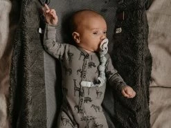 Strampler Aus Biobaumwolle - Light Grey Rainbow 8 Strampler Aus Biobaumwolle - Light Grey Rainbow -Boo Poo strampler sb stormgrey ls2