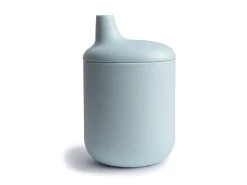 Mushie Weiche Schnabeltasse - Powder Blue