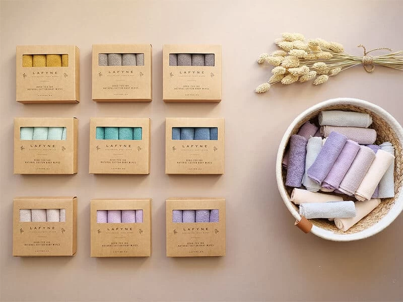 3er Pack Babywaschlappen - Elephant, Noble Oak, Natural 4 3er Pack Babywaschlappen - Elephant, Noble Oak, Natural – Bild 4