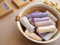 3er Pack Babywaschlappen - Berry, Blush, Powder -Boo Poo waschlappen lafyne 21 5